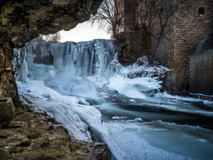 Frozen Vermillion Falls